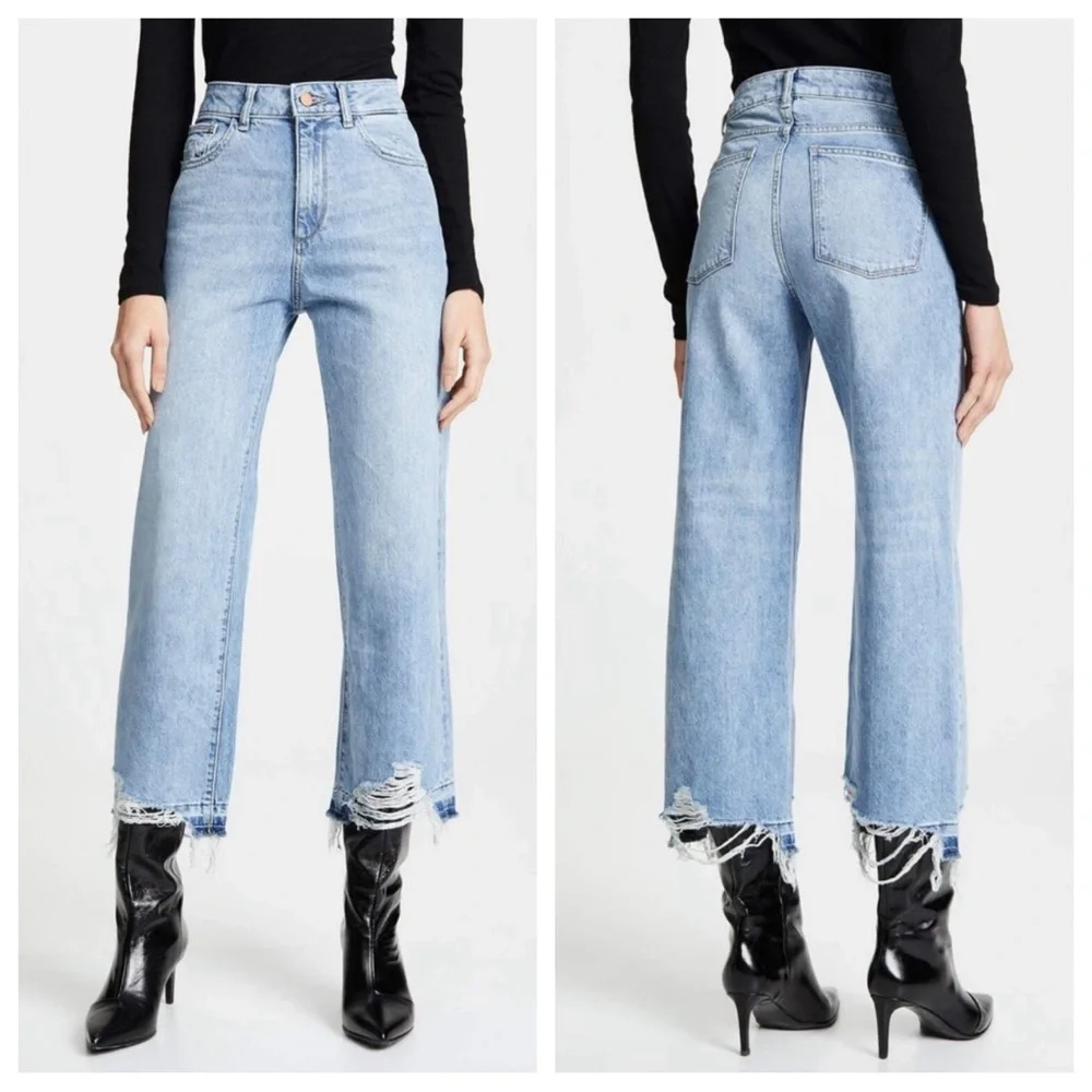DL1961 Women's Hepburn High Rise Wide Leg Jeans | 26